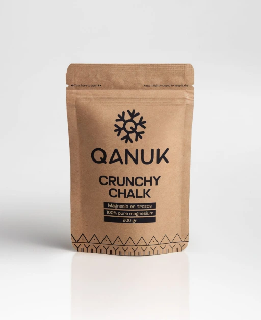 Magnesio Qanuk Crunchy Chalk 200gr para escalada y crossfit