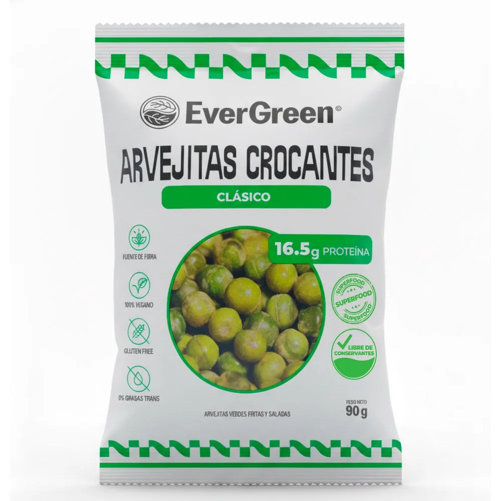 Arverjitas crocantes sabor "Clasico" 90g