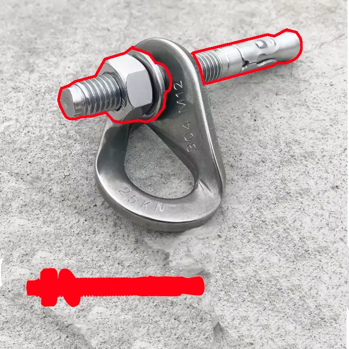 Perno Rock Anchor ZINC 10mm x 90mm